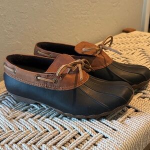 Sperry Women's Black and Brown Winter Boots